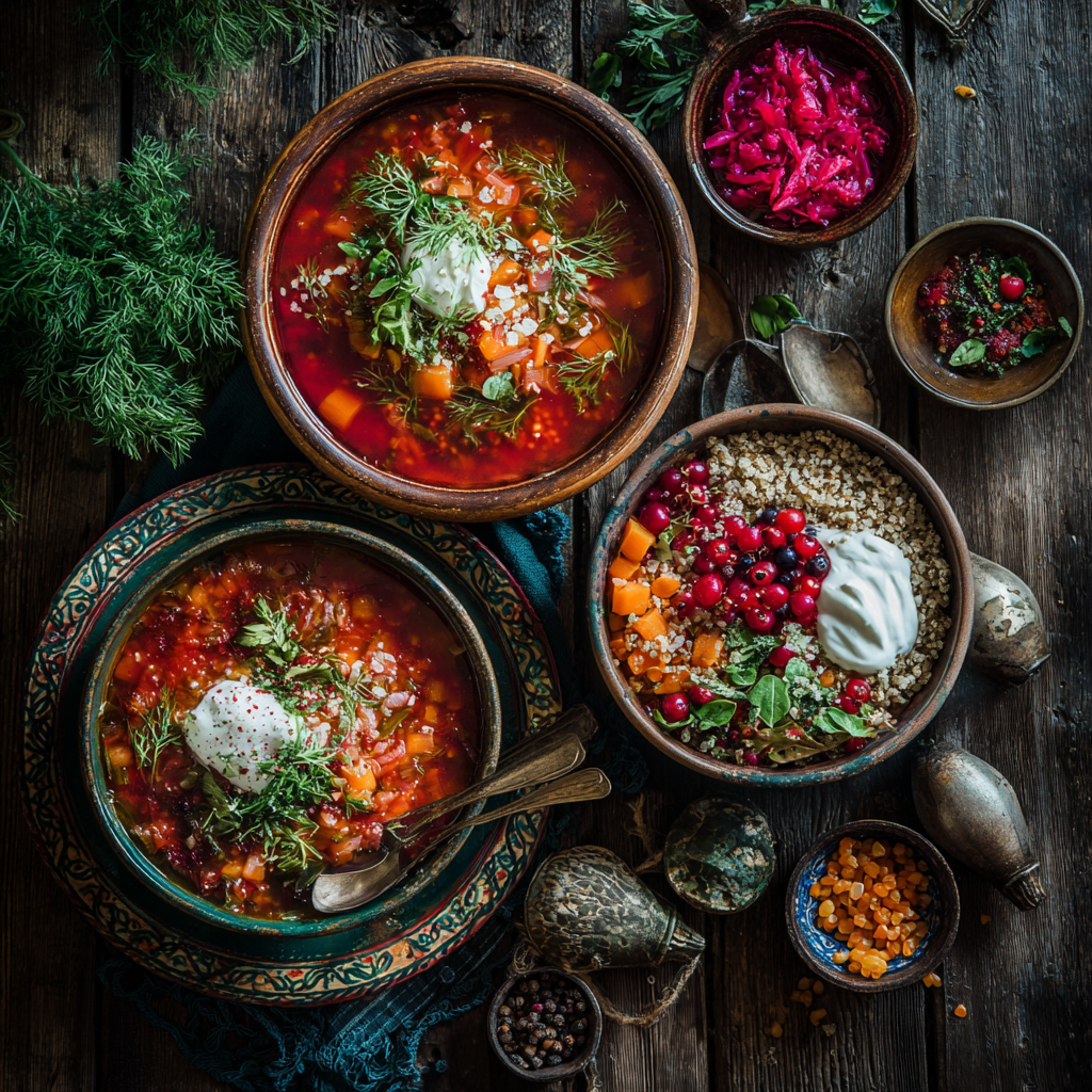 Healthy food background